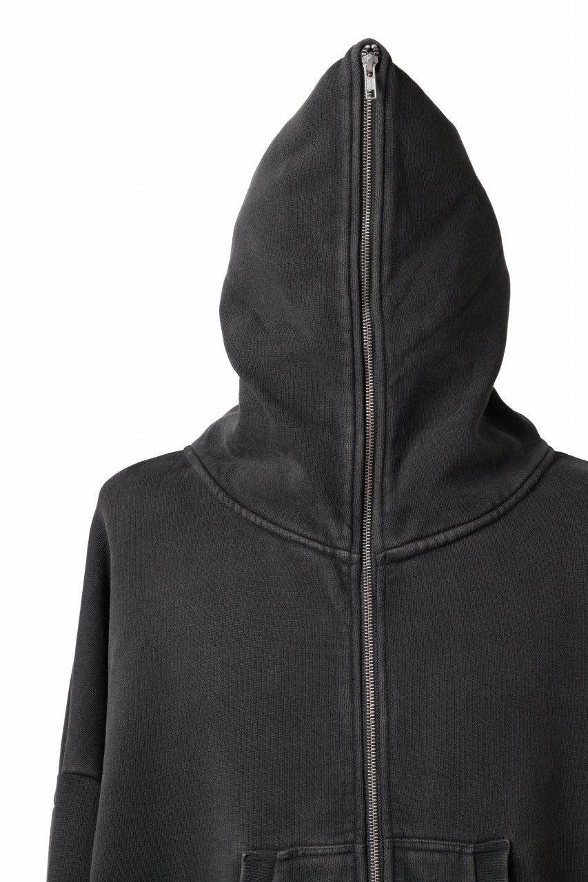 画像をギャラリービューアに読み込む, entire studios ETERNAL ZIP SWEAT PARKA (WASHED BLACK)