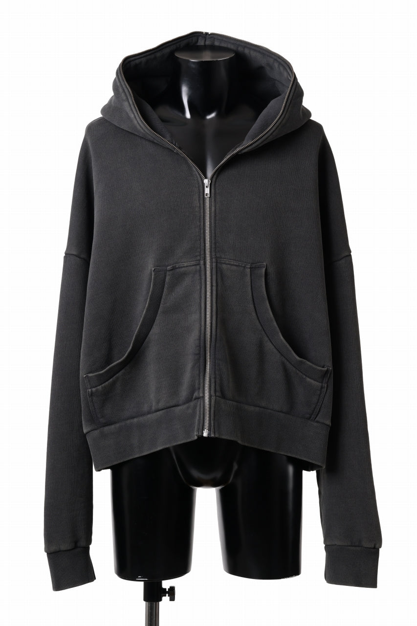画像をギャラリービューアに読み込む, entire studios ETERNAL ZIP SWEAT PARKA (WASHED BLACK)