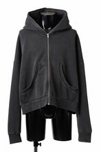 画像をギャラリービューアに読み込む, entire studios ETERNAL ZIP SWEAT PARKA (WASHED BLACK)