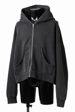 画像をギャラリービューアに読み込む, entire studios ETERNAL ZIP SWEAT PARKA (WASHED BLACK)