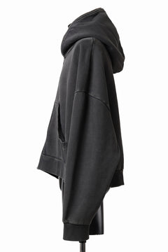 画像をギャラリービューアに読み込む, entire studios ETERNAL ZIP SWEAT PARKA (WASHED BLACK)