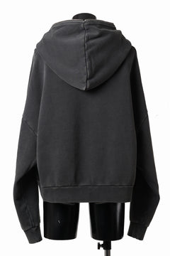 画像をギャラリービューアに読み込む, entire studios ETERNAL ZIP SWEAT PARKA (WASHED BLACK)