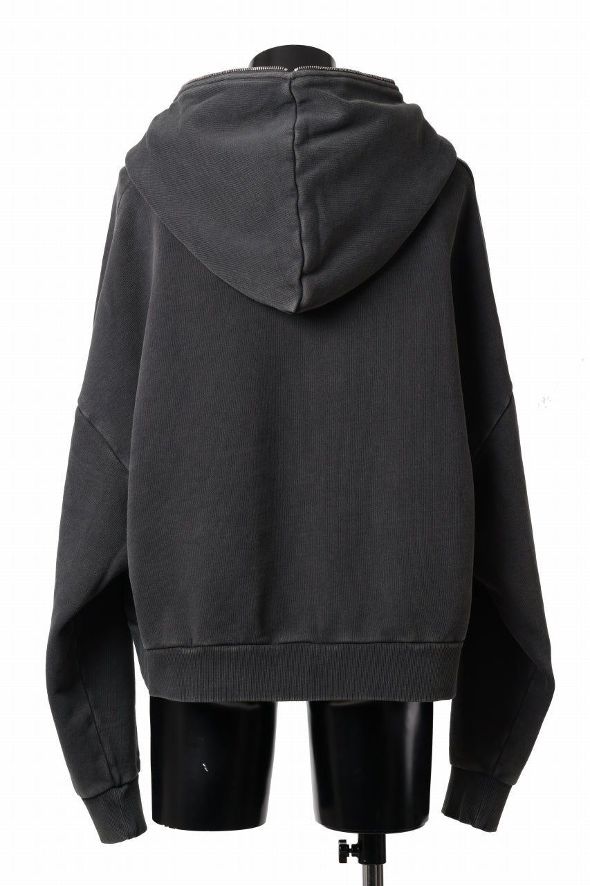 画像をギャラリービューアに読み込む, entire studios ETERNAL ZIP SWEAT PARKA (WASHED BLACK)
