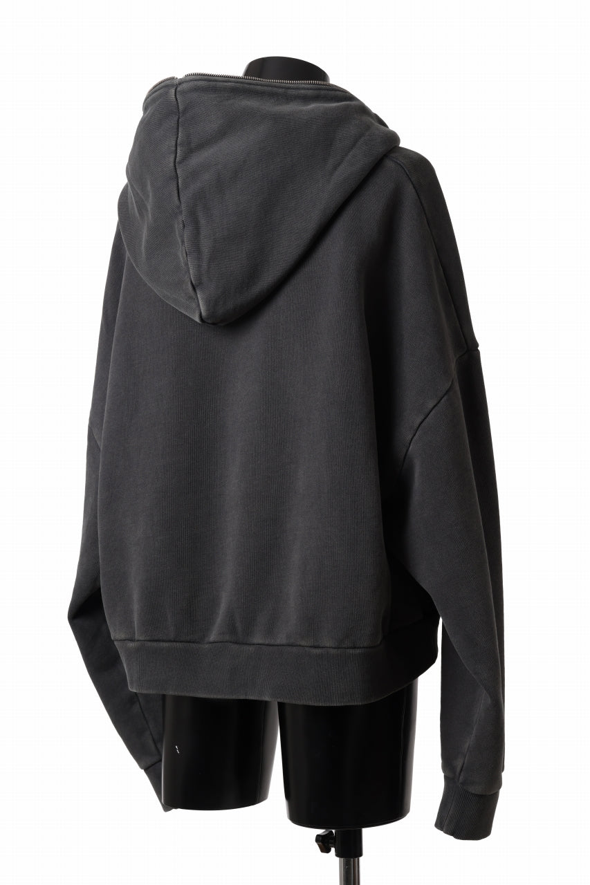 画像をギャラリービューアに読み込む, entire studios ETERNAL ZIP SWEAT PARKA (WASHED BLACK)