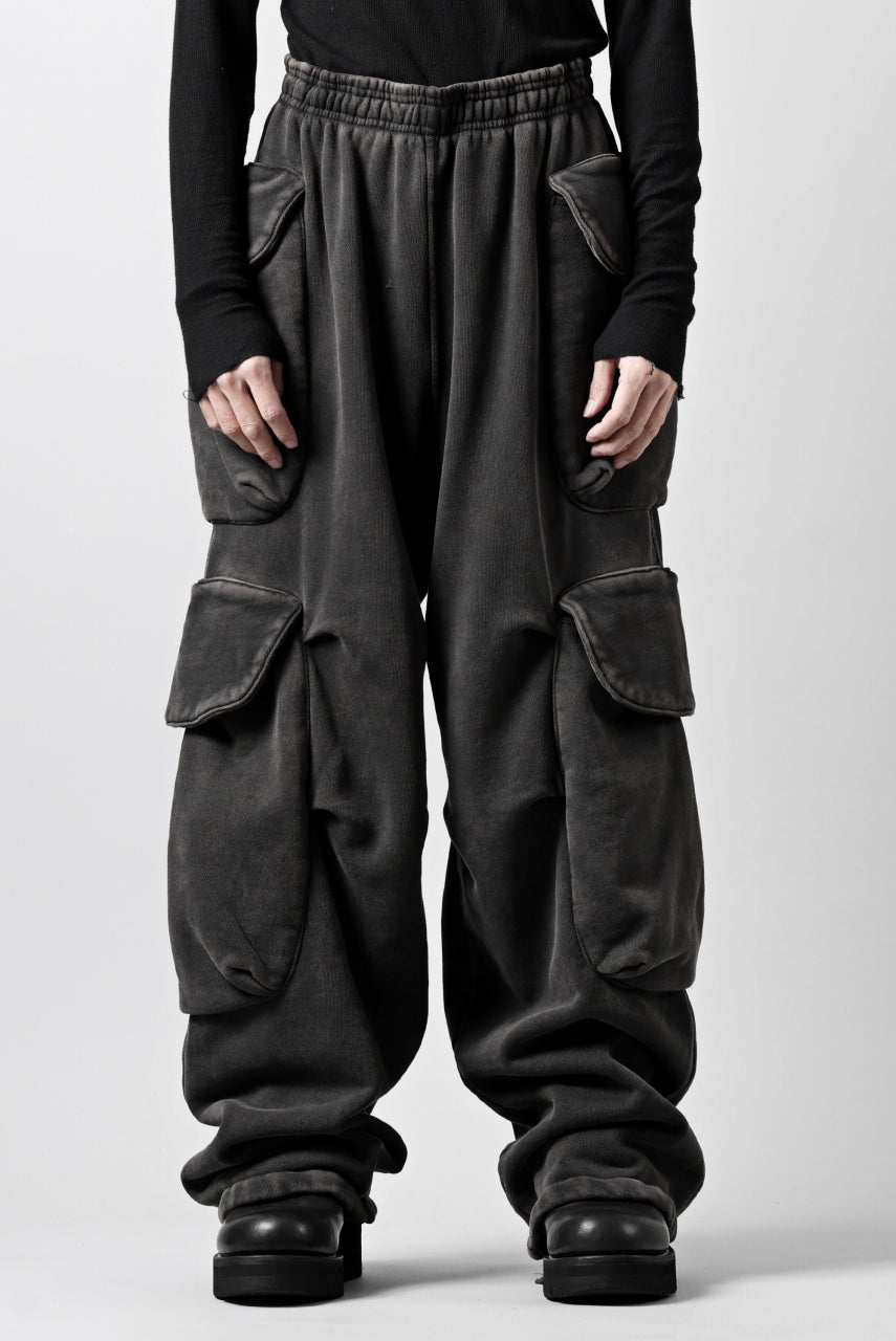 画像をギャラリービューアに読み込む, entire studios HEAVY GOCAR SWEAT PANTS (WASHED BLACK)