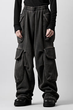 画像をギャラリービューアに読み込む, entire studios HEAVY GOCAR SWEAT PANTS (WASHED BLACK)