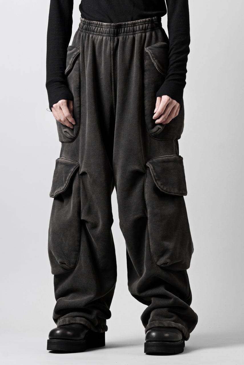 画像をギャラリービューアに読み込む, entire studios HEAVY GOCAR SWEAT PANTS (WASHED BLACK)