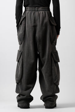 画像をギャラリービューアに読み込む, entire studios HEAVY GOCAR SWEAT PANTS (WASHED BLACK)