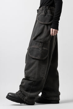 画像をギャラリービューアに読み込む, entire studios HEAVY GOCAR SWEAT PANTS (WASHED BLACK)