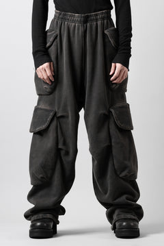 画像をギャラリービューアに読み込む, entire studios HEAVY GOCAR SWEAT PANTS (WASHED BLACK)
