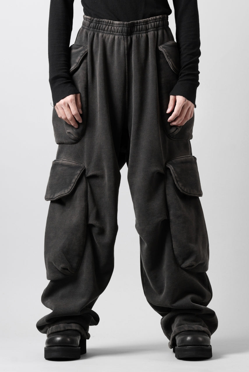 画像をギャラリービューアに読み込む, entire studios HEAVY GOCAR SWEAT PANTS (WASHED BLACK)
