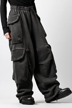画像をギャラリービューアに読み込む, entire studios HEAVY GOCAR SWEAT PANTS (WASHED BLACK)