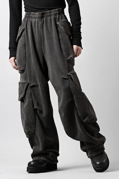 画像をギャラリービューアに読み込む, entire studios HEAVY GOCAR SWEAT PANTS (WASHED BLACK)