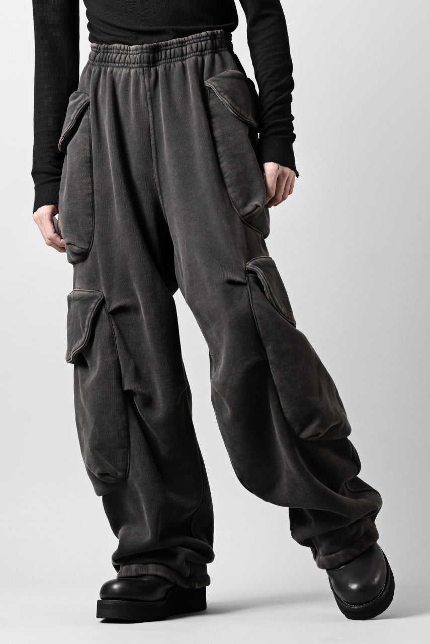 画像をギャラリービューアに読み込む, entire studios HEAVY GOCAR SWEAT PANTS (WASHED BLACK)