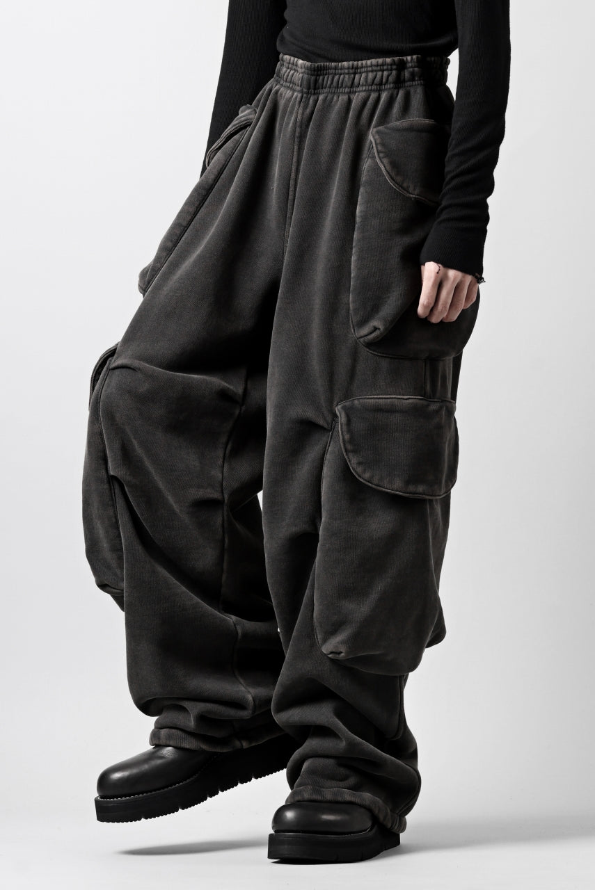 画像をギャラリービューアに読み込む, entire studios HEAVY GOCAR SWEAT PANTS (WASHED BLACK)