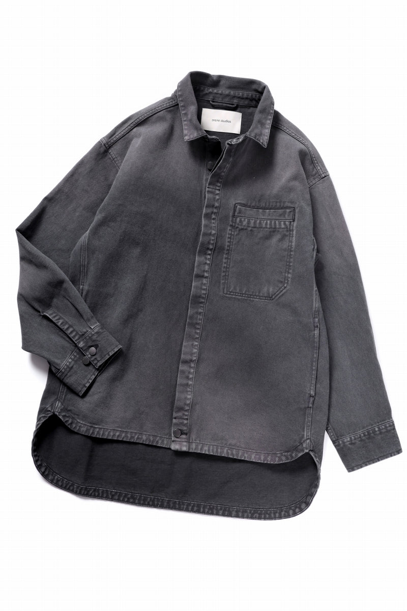 激安通販の entire studios HERCULEAN DENIM SHIRT JACKET (STONE LIGHT)の ジャケット・アウター