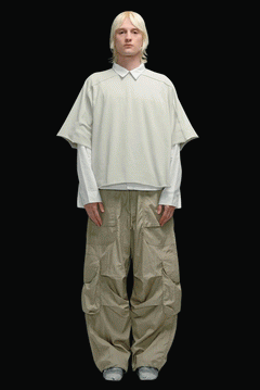 画像をギャラリービューアに読み込む, entire studios FREIGHT CARGO PANTS / CRINKLE NYLON (SAGE)
