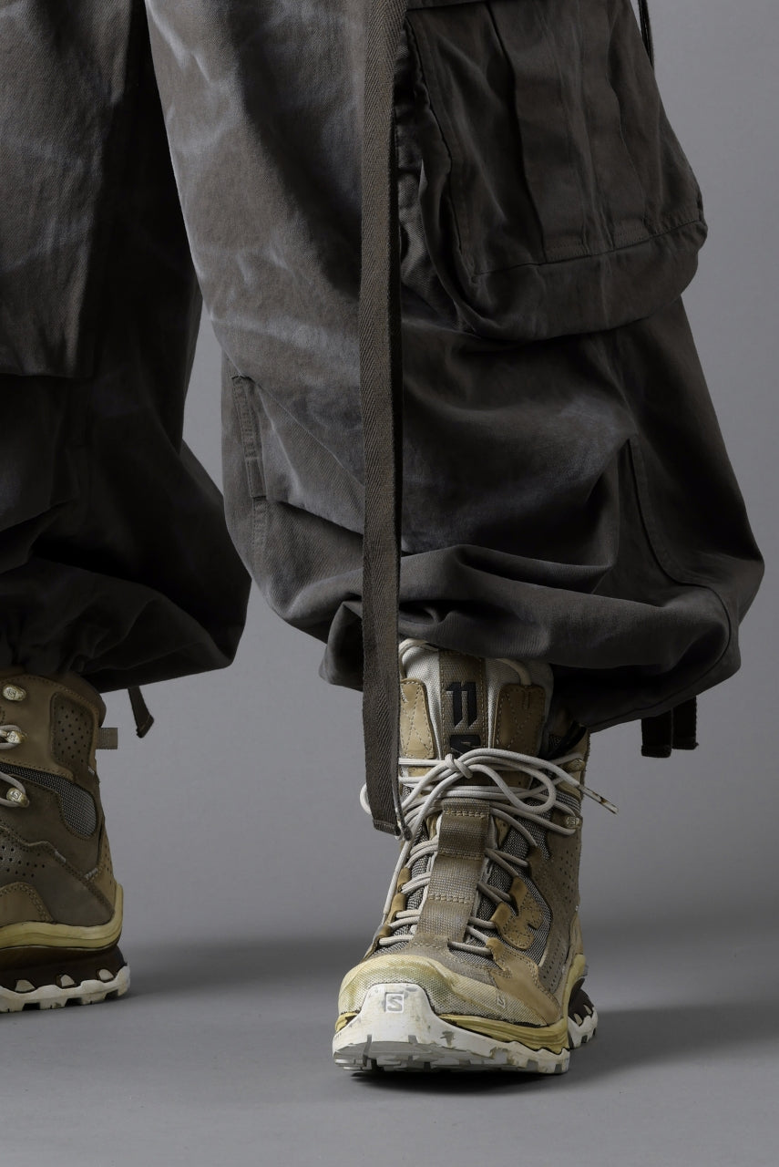 画像をギャラリービューアに読み込む, A.F ARTEFACT EXTREME WIDE CARGO PANTS / VINTAGE DYED (KHAKI)