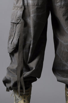 画像をギャラリービューアに読み込む, A.F ARTEFACT EXTREME WIDE CARGO PANTS / VINTAGE DYED (KHAKI)