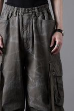 画像をギャラリービューアに読み込む, A.F ARTEFACT EXTREME WIDE CARGO PANTS / VINTAGE DYED (KHAKI)
