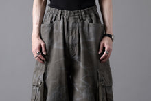 画像をギャラリービューアに読み込む, A.F ARTEFACT EXTREME WIDE CARGO PANTS / VINTAGE DYED (KHAKI)