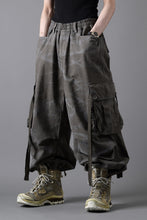 画像をギャラリービューアに読み込む, A.F ARTEFACT EXTREME WIDE CARGO PANTS / VINTAGE DYED (KHAKI)