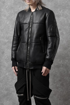 画像をギャラリービューアに読み込む, ierib exclusive ma-1 bomber jacket / toskana sheep shearling mouton (BLACK x BLACK)