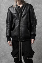 画像をギャラリービューアに読み込む, ierib exclusive ma-1 bomber jacket / toskana sheep shearling mouton (BLACK x BLACK)