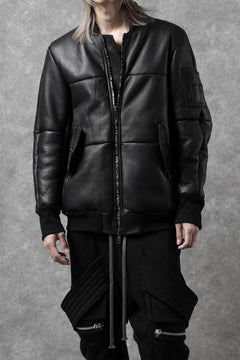 画像をギャラリービューアに読み込む, ierib exclusive ma-1 bomber jacket / toskana sheep shearling mouton (BLACK x BLACK)