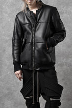 画像をギャラリービューアに読み込む, ierib exclusive ma-1 bomber jacket / toskana sheep shearling mouton (BLACK x BLACK)