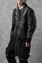 画像をギャラリービューアに読み込む, ierib exclusive ma-1 bomber jacket / toskana sheep shearling mouton (BLACK x BLACK)