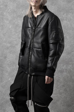 画像をギャラリービューアに読み込む, ierib exclusive ma-1 bomber jacket / toskana sheep shearling mouton (BLACK x BLACK)