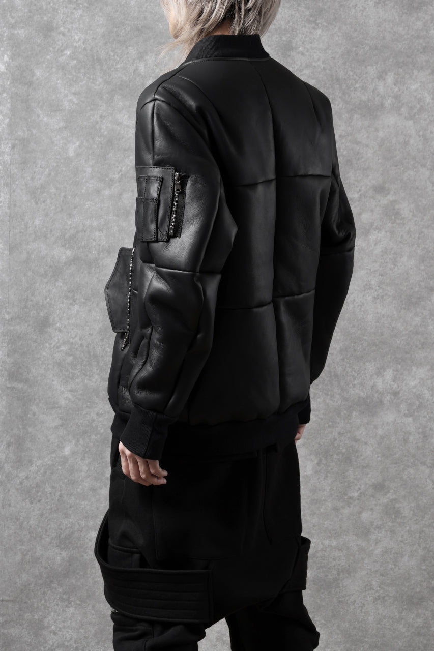 画像をギャラリービューアに読み込む, ierib exclusive ma-1 bomber jacket / toskana sheep shearling mouton (BLACK x BLACK)