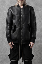 画像をギャラリービューアに読み込む, ierib exclusive ma-1 bomber jacket / toskana sheep shearling mouton (BLACK x BLACK)