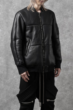 画像をギャラリービューアに読み込む, ierib exclusive ma-1 bomber jacket / toskana sheep shearling mouton (BLACK x BLACK)