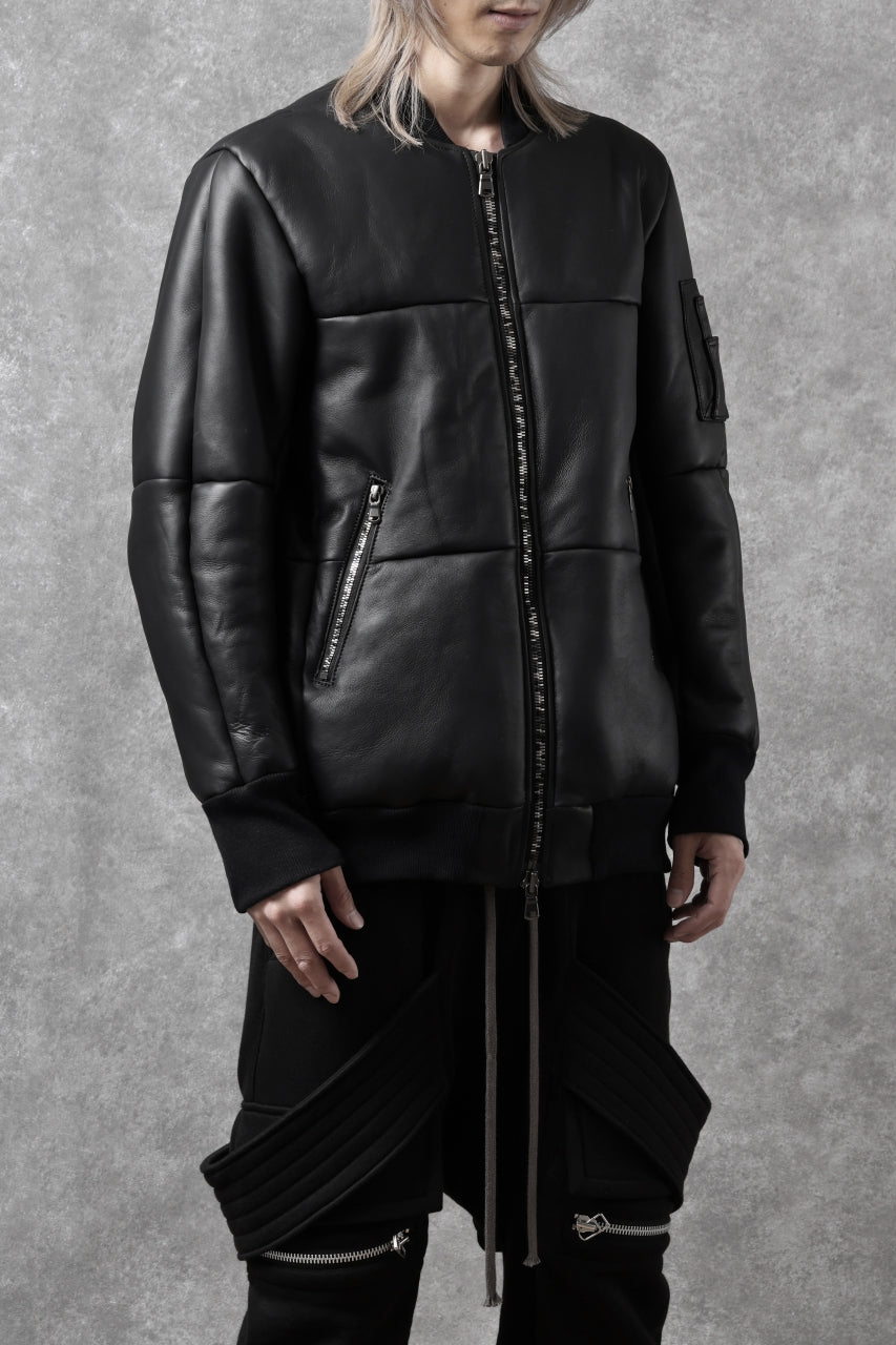 画像をギャラリービューアに読み込む, ierib exclusive ma-1 bomber jacket / toskana sheep shearling mouton (BLACK x BLACK)