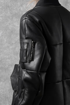 画像をギャラリービューアに読み込む, ierib exclusive ma-1 bomber jacket / toskana sheep shearling mouton (BLACK x BLACK)