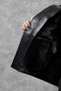 画像をギャラリービューアに読み込む, ierib exclusive ma-1 bomber jacket / toskana sheep shearling mouton (BLACK x BLACK)