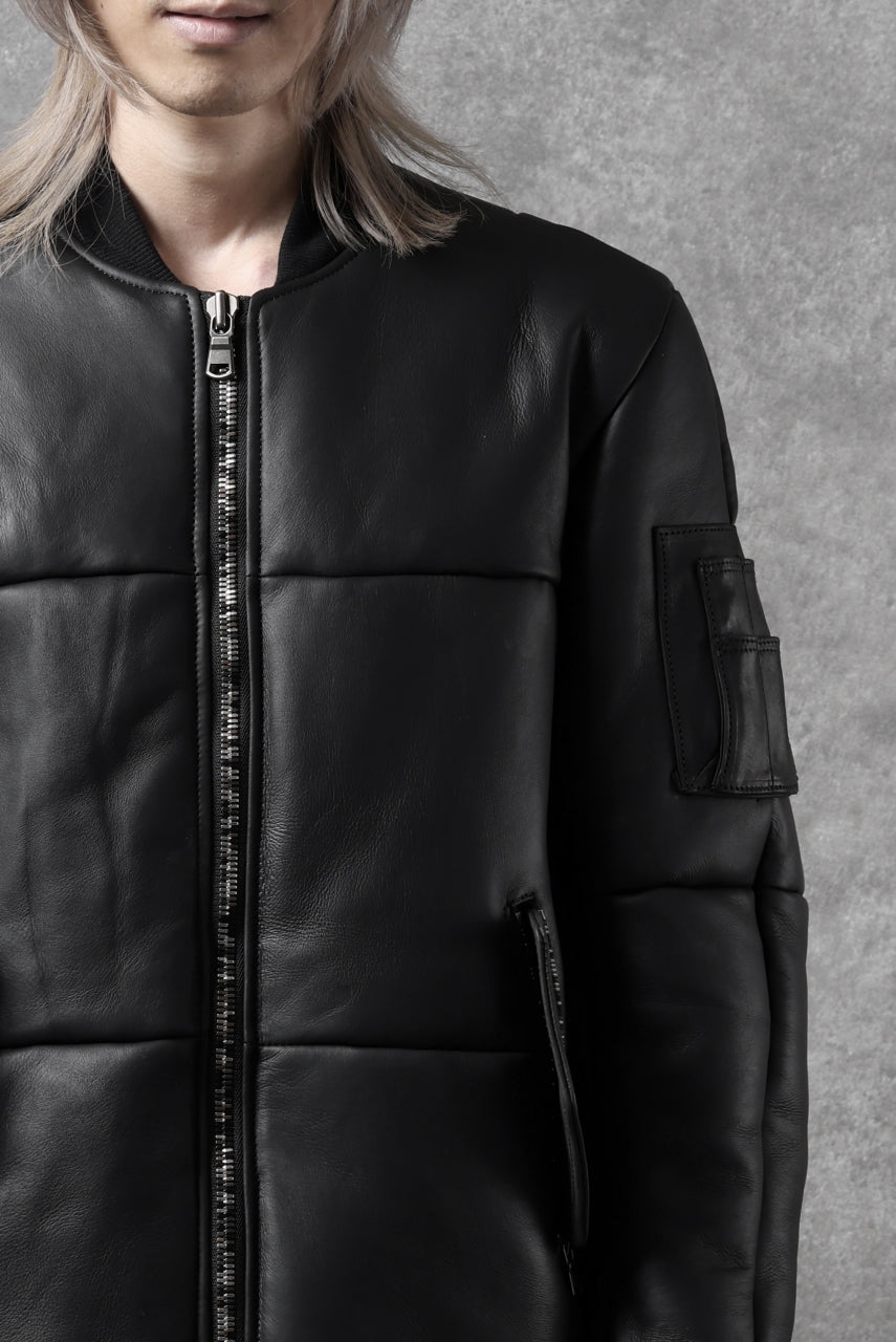 画像をギャラリービューアに読み込む, ierib exclusive ma-1 bomber jacket / toskana sheep shearling mouton (BLACK x BLACK)