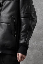 画像をギャラリービューアに読み込む, ierib exclusive ma-1 bomber jacket / toskana sheep shearling mouton (BLACK x BLACK)