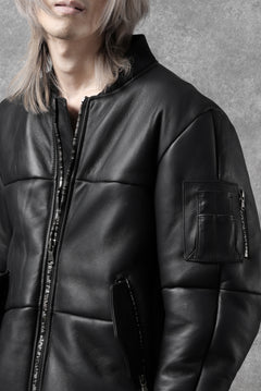 画像をギャラリービューアに読み込む, ierib exclusive ma-1 bomber jacket / toskana sheep shearling mouton (BLACK x BLACK)