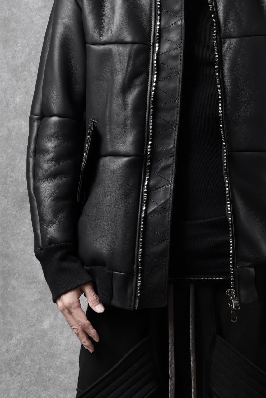 画像をギャラリービューアに読み込む, ierib exclusive ma-1 bomber jacket / toskana sheep shearling mouton (BLACK x BLACK)