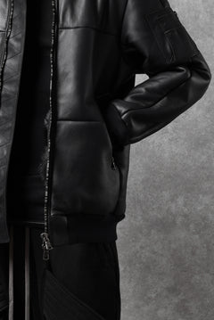 画像をギャラリービューアに読み込む, ierib exclusive ma-1 bomber jacket / toskana sheep shearling mouton (BLACK x BLACK)
