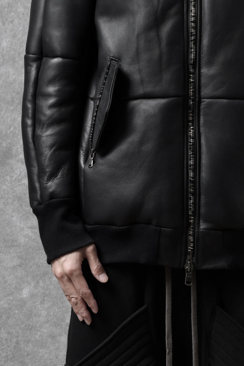 画像をギャラリービューアに読み込む, ierib exclusive ma-1 bomber jacket / toskana sheep shearling mouton (BLACK x BLACK)