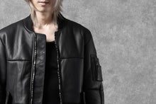 画像をギャラリービューアに読み込む, ierib exclusive ma-1 bomber jacket / toskana sheep shearling mouton (BLACK x BLACK)