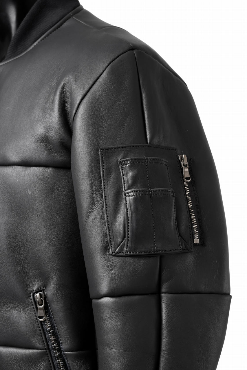 画像をギャラリービューアに読み込む, ierib exclusive ma-1 bomber jacket / toskana sheep shearling mouton (BLACK x BLACK)