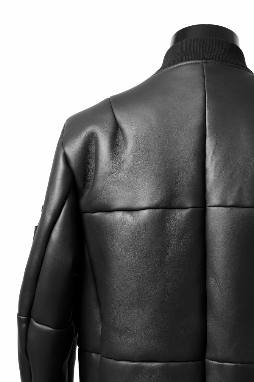 画像をギャラリービューアに読み込む, ierib exclusive ma-1 bomber jacket / toskana sheep shearling mouton (BLACK x BLACK)