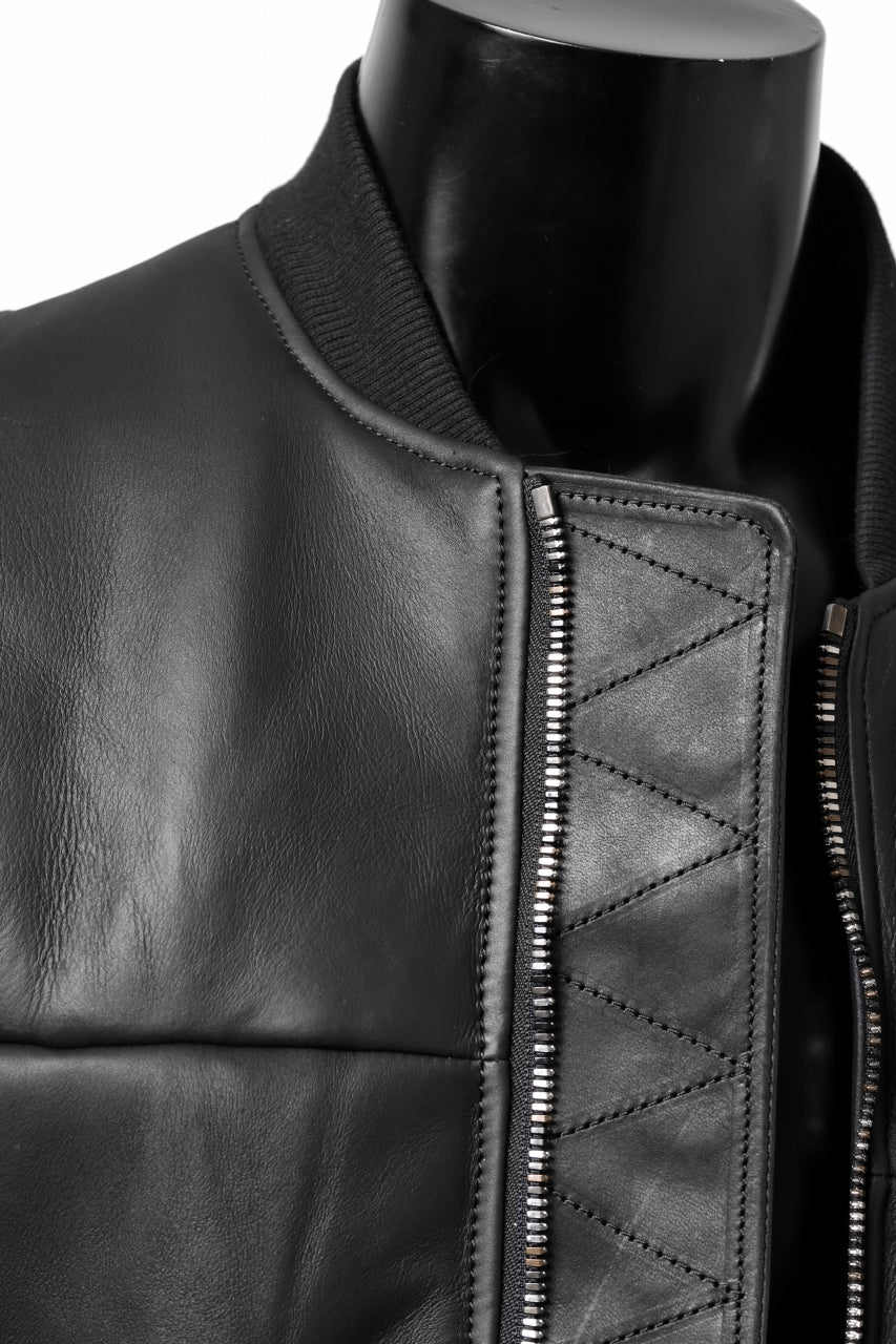 画像をギャラリービューアに読み込む, ierib exclusive ma-1 bomber jacket / toskana sheep shearling mouton (BLACK x BLACK)