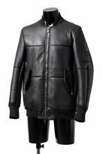 画像をギャラリービューアに読み込む, ierib exclusive ma-1 bomber jacket / toskana sheep shearling mouton (BLACK x BLACK)