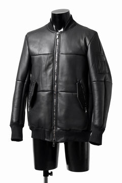 画像をギャラリービューアに読み込む, ierib exclusive ma-1 bomber jacket / toskana sheep shearling mouton (BLACK x BLACK)